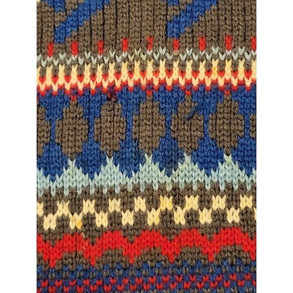 Vintage‎ DS Duke Fair Isle Style Collared Sweater Size M - Picture 5 of 6